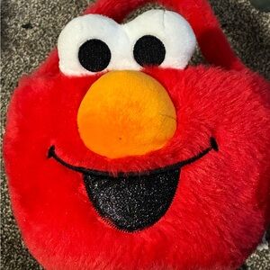 Red Elmo Plush Easter basket